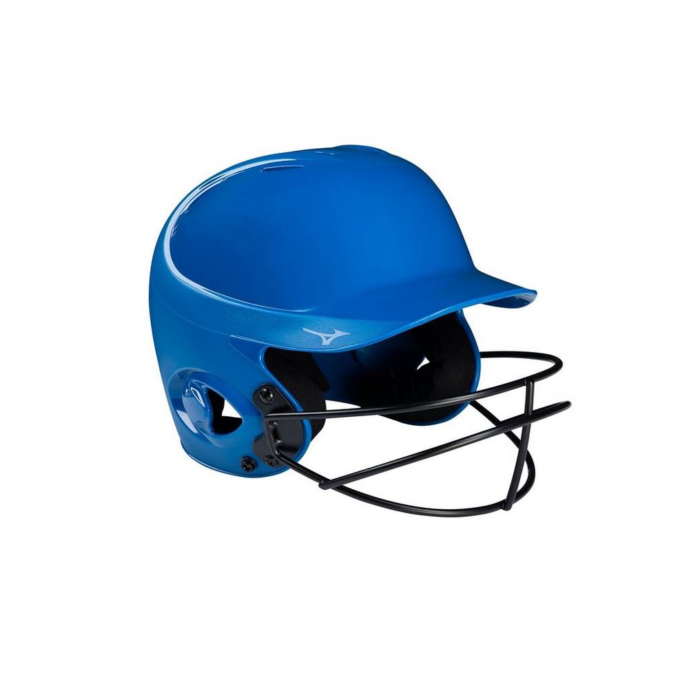 Mizuno Women's MVP Series Solid Batting Helmet with Fastpitch Softball Mask Helmet Royal (380433-OVU